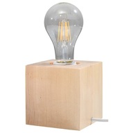 Stolová lampa ARIZ z prírodného dreva kocka 1P Stolová lampa ARIZ z prírodného dreva kocka 1P