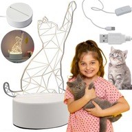 Dekoračná lampa do CAT izbičky, USB nočná lampa pre deti s VYPÍNAČOM Dekoračná lampa do CAT izbičky, USB nočná lampa pre deti s VYPÍNAČOM