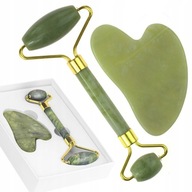 ROLEČOVÝ MASÁŽER JADE KAMEŇ NA TVÁR + GUA SHA ROLEČOVÝ MASÁŽER JADE KAMEŇ NA TVÁR + GUA SHA
