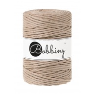 Macrame šnúra Bobbiny 5 mm točená Sand Macrame šnúra Bobbiny 5 mm točená Sand