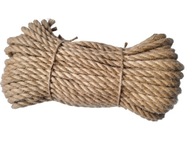 Točené jachtárske jutové lano, šnúra 12mm, 30m Točené jachtárske jutové lano, šnúra 12mm, 30m