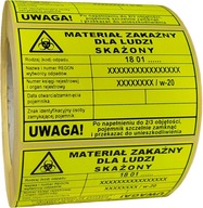 etikety nebezpečný kontaminovaný zdravotnícky odpad na vrecia 180103* 180104 tlač etikety nebezpečný kontaminovaný zdravotnícky odpad na vrecia 180103* 180104 tlač