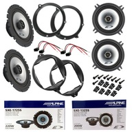 4 ks autoreproduktorov ALPINE pre AUDI A4 B5 SEDAN, predné + zadné rozpery 4 ks autoreproduktorov ALPINE pre AUDI A4 B5 SEDAN, predné + zadné rozpery