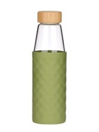 Fľaša na vodu EKO Sklenená fľaša so silikónom 500 ml CARO Fľaša na vodu EKO Sklenená fľaša so silikónom 500 ml CARO