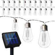 SLNEČNÁ ZÁHRADNÁ girlanda 20x LED ŽIAROVKY 5,7 m SLNEČNÁ ZÁHRADNÁ girlanda 20x LED ŽIAROVKY 5,7 m