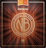 Struny pre akustickú gitaru D'Addario NB1047. 10-47 Struny pre akustickú gitaru D'Addario NB1047. 10-47