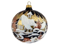 BAUBLE, ručne maľované sklenené ozdoby 15 cm