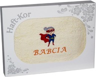 UTERÁK S VÝŠIVKOU KU DŇU MATIEK 70x140 DARČEK BABIČKA UTERÁK S VÝŠIVKOU KU DŇU MATIEK 70x140 DARČEK BABIČKA