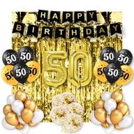 Sada dekorácií päťdesiatych balónov na 50. narodeniny