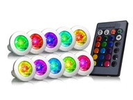 SET 10x HALOGEN LED RGB FAREBNÝ GU10 + DIAĽK SET 10x HALOGEN LED RGB FAREBNÝ GU10 + DIAĽK