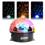 RGBWAV pologuľový LED disco reflektor