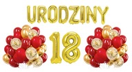 Sada balónov z červeného zlata k narodeninám Cyfry Sada balónov z červeného zlata k narodeninám Cyfry
