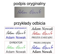 Farebné pečiatky - podpis + TEXT Design ZADARMO