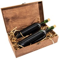 Drevený box na 2 fľaše vína