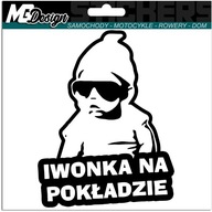 Nálepka IWONKA DO AUTA AUTO 18x14 farba Nálepka IWONKA DO AUTA AUTO 18x14 farba