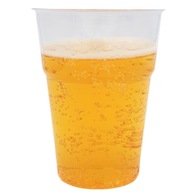Plastové hrnčeky na pivo a nápoje, 100ks, 400ml Plastové hrnčeky na pivo a nápoje, 100ks, 400ml