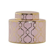 Váza DKD Home Decor Porcelain Pink Gold Ori