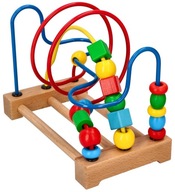 Drevená montessori slučka pre batoľatá