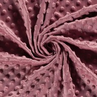 MATERIÁL POLAR MINKY DOTS Dirty pink 300 gr 1 MB MATERIÁL POLAR MINKY DOTS Dirty pink 300 gr 1 MB