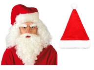 Súprava Santa Claus, klobúk brada 3ks