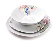 Jedálenský SET PRE 6 OSÔB Biely porcelán Kvety Botanic Fruit Jedálenský SET PRE 6 OSÔB Biely porcelán Kvety Botanic Fruit