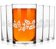 Poháre na kávu a čaj s gravírovanou dekoráciou 250 ml kvetinové poháre (1)