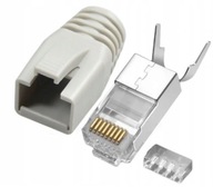 tienené ZÁSTRČKY STP FTP RJ45 KAT.6A KAT.7 10 ks. tienené ZÁSTRČKY STP FTP RJ45 KAT.6A KAT.7 10 ks.