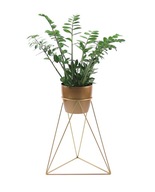 Kovový stojan na kvety kvetináč 60 cm zlatý LOFT Kovový stojan na kvety kvetináč 60 cm zlatý LOFT