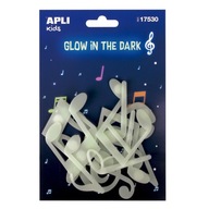 Fluorescenčné nálepky Apli Kids - Notes 12 ks Fluorescenčné nálepky Apli Kids - Notes 12 ks