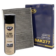 Uhlíkový kabínový filter SCT SAK277 + Klima Doktor K2