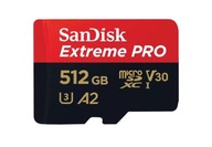 Extreme Pro microSDXC karta 512 GB 200/140 MB/s A2 V30 U3