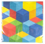 Papierové obrúsky Farebné bloky 20 ks