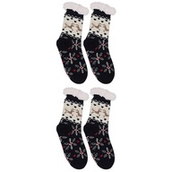 Fuzzy Slipper Socks Zimné ponožky 2 páry