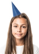 Trblietavé narodeninové čiapky MODRÉ (6 ks)