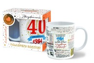 Porcelánový hrnček darček k 40. narodeninám 40 300ml Porcelánový hrnček darček k 40. narodeninám 40 300ml