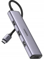Adaptér 4v1 UGREEN CM473 Hub USB-C na 4x USB 3.0
