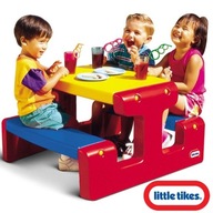 LITTLE TIKES Piknikový stôl Červená Žltá Modrá
