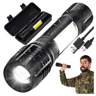 LED TAKTICKÁ BATERKA nabíjateľná ZOOM 5 režimov USB DOSAH 500 METROV Púzdro LED TAKTICKÁ BATERKA nabíjateľná ZOOM 5 režimov USB DOSAH 500 METROV Púzdro