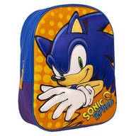 Malý 3D batoh Sonic do škôlky pre chlapca