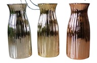 Lesklá keramická váza, 3 farby, 12,5 cm