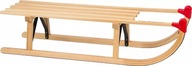 Klasické odolné drevené sane NIJDAM Davos 90kg / 100cm