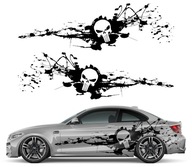 2x NÁLEPKA na auto MOTIF SPOT SKULL 94x309 2x NÁLEPKA na auto MOTIF SPOT SKULL 94x309