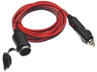 3m zásuvka do zapaľovača predlžovací kábel 12/24V 15A LED 3m zásuvka do zapaľovača predlžovací kábel 12/24V 15A LED