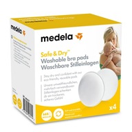 MEDELA opakovane použiteľné prsné vložky, biele, 4 ks. MEDELA opakovane použiteľné prsné vložky, biele, 4 ks.