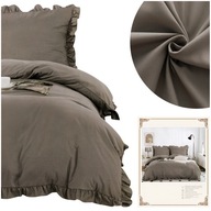 Obliečky 200x220 4 kusy Satin Plain Elegant with Nicola Ruffle Obliečky 200x220 4 kusy Satin Plain Elegant with Nicola Ruffle