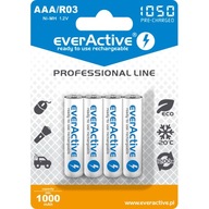 EVERACTIVE AAA/HR03 1000mAh batéria (4 ks) EVERACTIVE AAA/HR03 1000mAh batéria (4 ks)