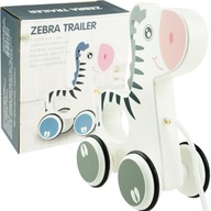 Zebra drevená hračka na ťahanie za šnúrku Zebra drevená hračka na ťahanie za šnúrku