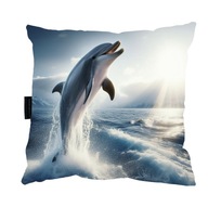 VANKÚŠ DOLPHIN DELFIN 40x40 ideálny ako DARČEK na spanie, mäkký, veľký VANKÚŠ DOLPHIN DELFIN 40x40 ideálny ako DARČEK na spanie, mäkký, veľký