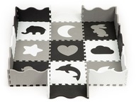 Penová podložka s plotom puzzle suchý bazén 25 dielov E Penová podložka s plotom puzzle suchý bazén 25 dielov E