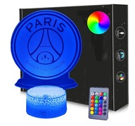 PSG Paris Saint-Germain 3D LED USB lampa + DIAĽKOVÝ OVLÁDAČ